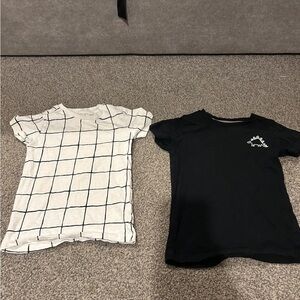 Kids Black and White T-Shirts Set
